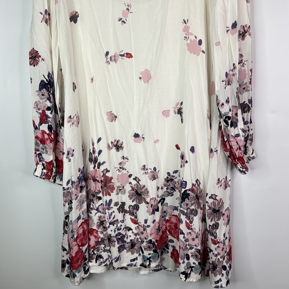 Annabelle White Floral Long Sleeve Dress Size Small NWT - Picture 3 of 9